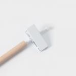 Вешалка для брюк и юбок LaDо?m Laconique, 28?11.5?2.8 см, с зажимами, белая