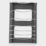 Держатель кухонный для крышек, сковородок и кастрюль Доляна,56?20.4?14.7 см, серый