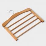 Плечики - вешалка для брюк и юбок LaDо?m Bois, 38.5?1.2?34.3 см, сорт А, многоуровневая, широкие плечики, дерево