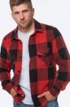 Мужская теплая рубашка в клетку Happyfox