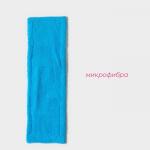 Насадка для плоской швабры Доляна, микрофибра, 42?12 см, голубая