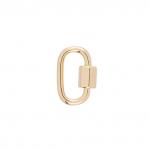 "Zlatka" Замок "карабин" декоративный "овал" FMK-V03 12 х 18 мм 5 х 1 шт