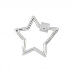 "Zlatka" Замок "карабин" декоративный "звезда" FMK-V04 26 х 26 мм 5 х 1 шт