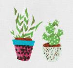 Набор для вышивания "PANNA" "Живая картина" JK-2208 "Суккулент и кактус"