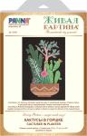 Набор для вышивания "PANNA" "Живая картина" JK-2134 "Кактусы в горшке"