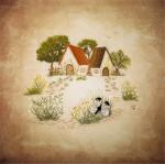 Набор для вышивания "PANNA" "Живая картина" JK-2104 "Домики"