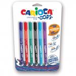 "Carioca" Набор шариковых ручек Oops со стираемыми чернилами 0.7 мм 6 шт. 43037 цвет чернил: ассорти
