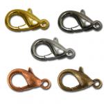 "Zlatka" Замок для бус "карабин" большой DB-01 16 мм 50 шт ±2 шт СК/Распродажа