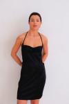 Мини-платье с завязками чёрное