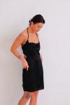 Мини-платье с завязками чёрное