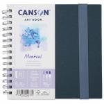 "Canson" ART BOOK Скетчбук на спирали, бумага Montval 300  г/м2 20 х 20 см на спирали 24 л.