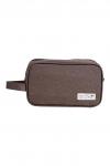 Kristaller Косметичка дорожная мужская Travel Have a good trip, коричневый KRISTALLER, 1111138