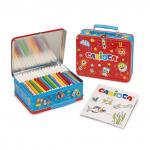 "Carioca" Набор для рисования 100 фломастеров и альбом-раскраска 101 предмет шт. ( в чемоданчике )