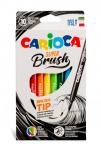 "Carioca" Фломастеры Super-brush, наконечник-кисть 10 цв