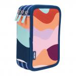 "Milan" Fun Пенал на молнии трехярусный с наполнением 19,5*13*7,5 см