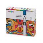 "Carioca Plus" Acrylic Набор маркеров 2 мм 18 цв. пулевидный