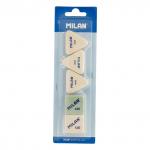 "Milan" Набор 3 треугольных ластика 4045 + 2 ластика 430 в блистере