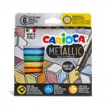 "Carioca" Набор металлизированных фломастеров Metallic 6 цв