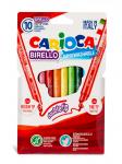"Carioca" Фломастеры двусторонние Birello 10 цв