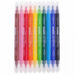 "Carioca" Фломастеры двусторонние Birello 10 цв