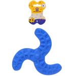 Игрушка - бумеранг для собак Любимый БРО , цвет синий, d-18см/100гр (лейбл)