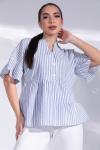 Блузка Памела (полоска/голубой)