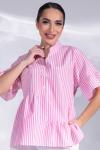 Блузка Памела (полоска/розовый)