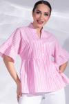 Блузка Памела (полоска/розовый)