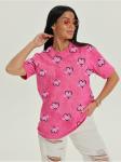 Футболка "Принт" Розовый женская