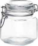Банка стеклянная Кремлин 740мл с метал.клипсой+пласт.уплотн. индивид/упак (уп.6) (97624 )