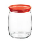 Банка стеклянная Чешни 920мл красная крышка (уп.6) (43004)