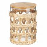 VETTA ЭКО Жгут Банка для хранения 1100мл, 16х11см, стекло, бамбук