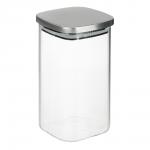 VETTA Рельеф Банка для хранения с металлической крышкой 1400мл, 18х10см, стекло