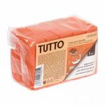 Губка для мытья посуды, 8*6*2,5 см, 5 шт, оранжевые Tutto (отгрузка кратно 48 шт.)/ 48