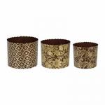 Набор бумажных форм для выпечки куличей "Пасхальный", 3 шт, 0,5 л d 9*9 см, 1 л d 11*8,5 см, 1,25 л d 12,5*10 см MARMITON (отгрузка кратно 60 шт.) /60