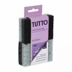 Губка для мытья посуды, 10*7*3,5 см, 2 шт, серые Tutto (отгрузка кратно 48 шт.)/ 48