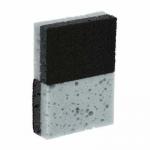 Губка для мытья посуды, 10*7*3,5 см, 2 шт, серые Tutto (отгрузка кратно 48 шт.)/ 48