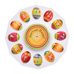 Блюдо пластиковое для кулича и 12 яиц "Пасхальное", 24,5 см MARMITON (отгрузка кратно24 шт.)/24
