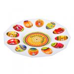 Блюдо пластиковое для кулича и 12 яиц "Пасхальное", 24,5 см MARMITON (отгрузка кратно24 шт.)/24