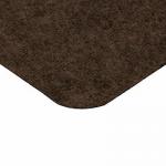 Коврик влаговпитывающий, ребристый  Slim, без борта, подложка tpr, 40*60 см VORTEX, коричневый