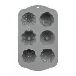 Форма силиконовая цветочки, 6 ячеек, 29*17,5*3,5 см BASIC Marmiton (отгрузка кратно 10 шт.)/50/10