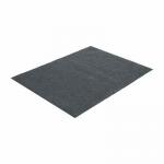 Коврик влаговпитывающий, ребристый Nice, без борта, подложка пвх, 120*150 см VORTEX, серый