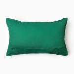 Подушка Этель, 30?50+1 см, изумруд, 100% хлопок