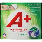 Капсулы для стирки Ariel "A+ Active4 White" – 22 капсулы для безупречной белизны и свежести