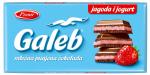 Нежный молочный шоколад Galeb с начинкой клубника-йогурт 80 г