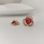 Брошь-значок с кристаллами Swarovski