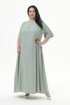 Платье длинное из плотной вискозы, цвет "мята"