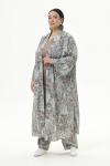 Кардиган - кимоно из вискозы, принт "универсальный"