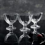 Креманки «Мальдивы», 300 мл, набор 3 шт., стекло, прозрачные