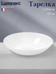 Тарелка глубокая Luminarc DIWALI, 700 мл, d=20 см, стеклокерамика, белая